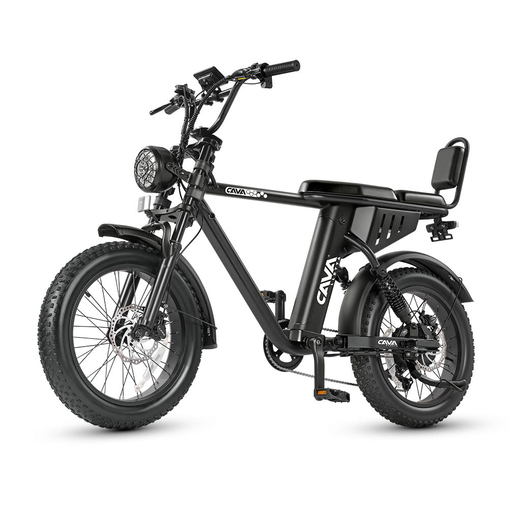 AE8 Bicicleta Elétrica - Dianteira em ângulo fechado