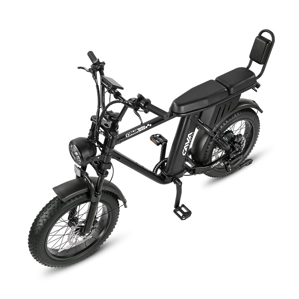 AE8 Bicicleta Elétrica - Vista superior em perspectiva