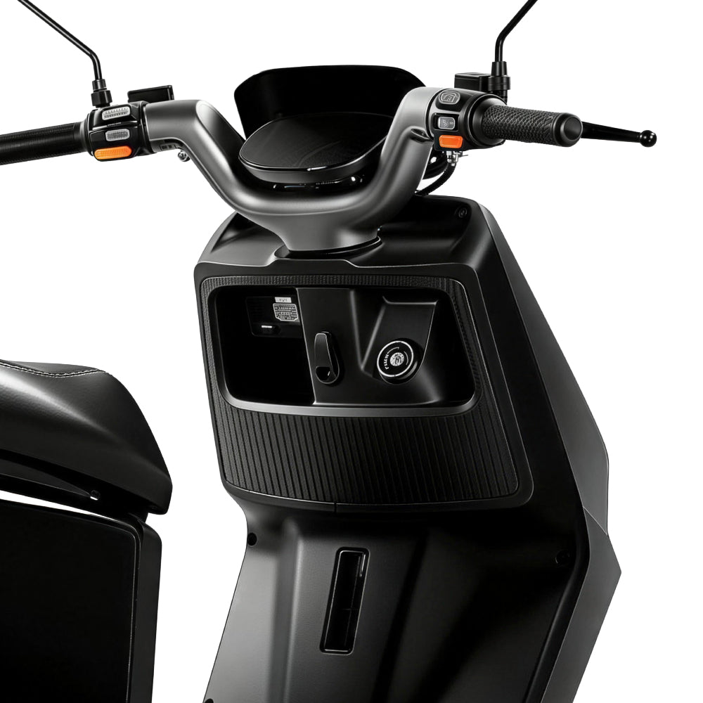 C15 Bicicleta Elétrica - Porta-objetos e ignição