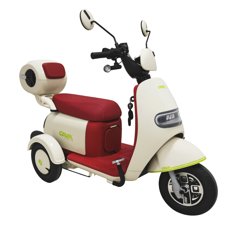T3 Triciclo Elétrico - Vermelho · dianteira em perspectiva